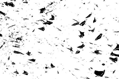 Distress urban used texture. Grunge rough dirty background. Brushed black paint cover. Overlay aged grainy messy template. Renovate wall scratched backdrop. Empty aging design element. EPS10 vector.のイラスト素材