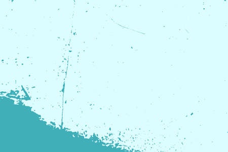 Distress blue urban used texture. Brushed paint cover. Empty aging design element. Grunge rough dirty background. Overlay aged grainy messy template. Renovate wall frame grimy backdrop. EPS10 vectorのイラスト素材