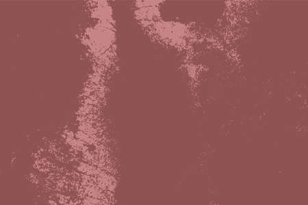 Red Distress urban used texture. Grunge rough dirty background. Brushed black paint cover. Aged grainy messy template. Renovate wall scratched backdrop. Empty aging design element. EPS10 vector.のイラスト素材
