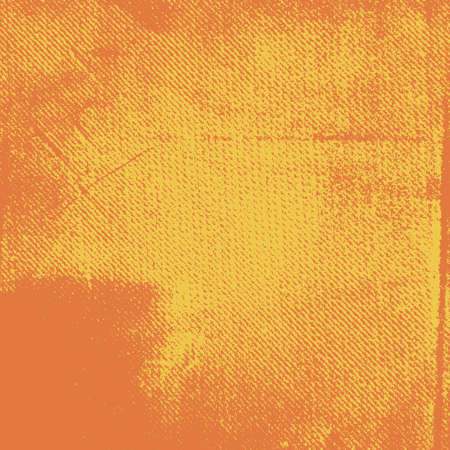 Empty grunge yellow color background. Distressed Orange Color Texture with peeled paint and scratches. EPS10 vectorのイラスト素材
