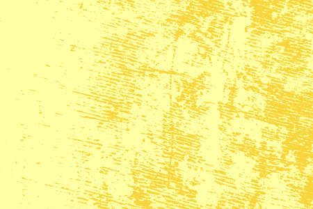 Empty grunge yellow color background. Distressed Orange Color Texture with peeled paint and scratches. EPS10 vectorのイラスト素材