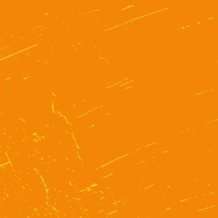 Empty grunge yellow color background. Distressed Orange Color Texture with peeled paint and scratches. EPS10 vectorのイラスト素材