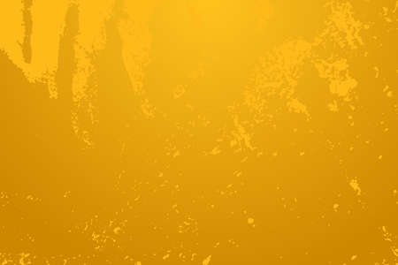 Empty grunge yellow color background. Distressed Orange Color Patina Texture with peeled paint and scratches.のイラスト素材