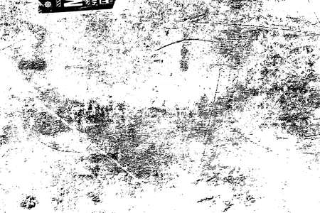 Distress urban used texture. Grunge rough dirty background. Brushed black paint cover. Overlay aged grainy messy template. Renovate wall scratched backdrop. Empty aging design element.のイラスト素材