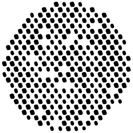 Simply Polka Overlay Stamp Texture For Your Design. Hand Made.のイラスト素材