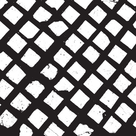 Distress Bold Grid Overlay Texture For Your Design. EPS10 vector.のイラスト素材