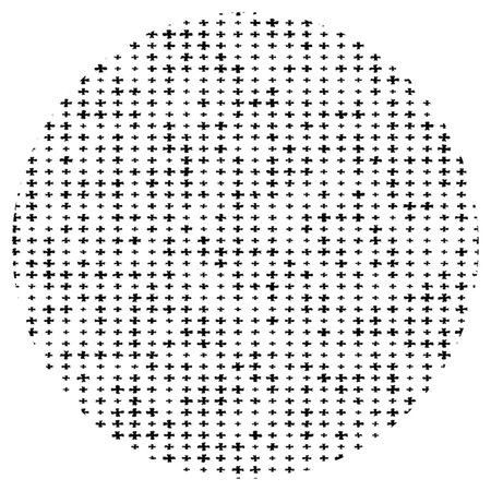 Distressed Cross Overlay Stamp Texture For Your Design. Hand Made.のイラスト素材