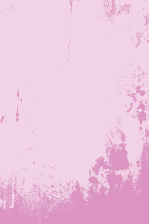 Distress urban used texture. Grunge rough dirty background. Brushed lilac paint cover. Overlay aged grainy messy template. Renovate wall scratched backdrop. Empty aging design element.  vector.のイラスト素材
