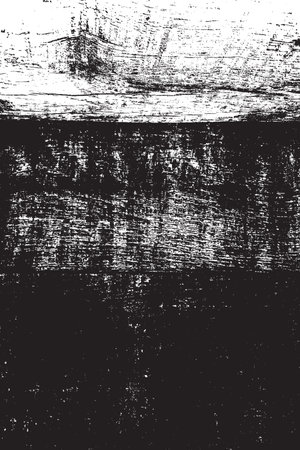 Distress dark Dry Wooden Overlay Texture For Your Design. Aged grainy used template.  vector.のイラスト素材