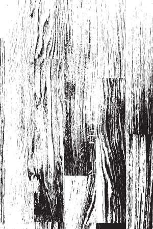 Grunge old wood black cover template. Wooden dry planks diagonal distressed overlay texture with knot. Weathered rural grainy timber backdrop. Aged dried board creative element.  vector.のイラスト素材