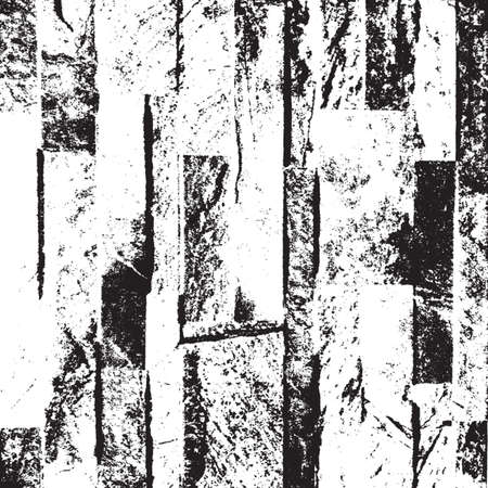 Distress brick wall masonry overlay texture. Grunge urban dirty background. Aging stone template cover.  vector.のイラスト素材