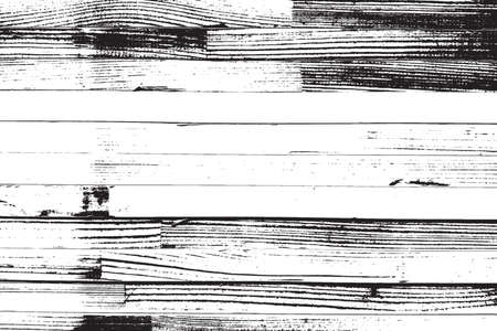 Grunge old wood black cover template. Wooden dry planks diagonal distressed overlay texture with knot. Weathered rural grainy timber backdrop. Aged dried board creative element.  vector.のイラスト素材