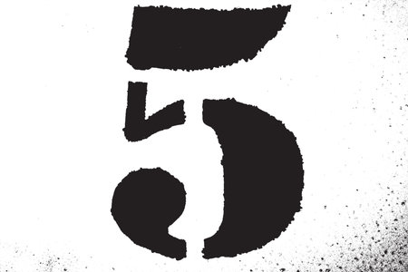 Grunge stencil digit overlay texture. Distress design template. Urban dirty elements. EPS10 vector.のイラスト素材