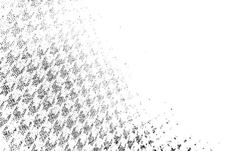 Distress thread used texture. Grunge rough dirty background. Shabby black cotton cover. Overlay aged grany messy template. Cloth linen sack backdrop. Empty aging design element. EPS10 vector.のイラスト素材