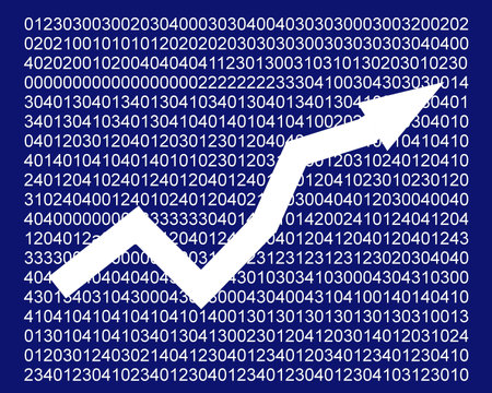 Arrow showing increase 