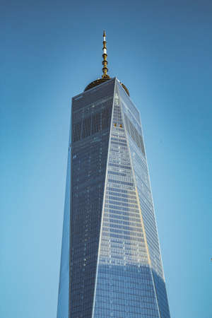 One World Trade Center and the One World Observatory in Manhattan, New York City, USAのeditorial素材