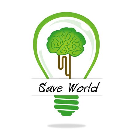 design Save worldのイラスト素材