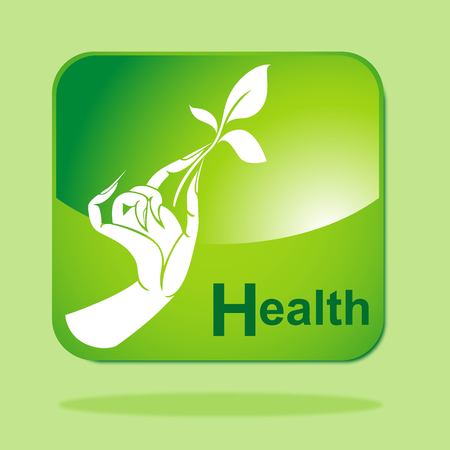 Green Eco icon concept-Healthのイラスト素材