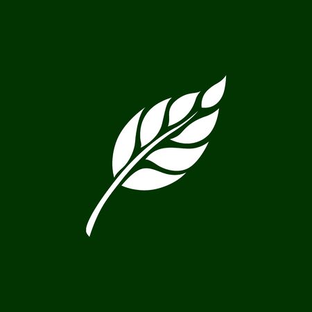 leaf tree flower floral logo icon symbol sign vector design illustrationのイラスト素材