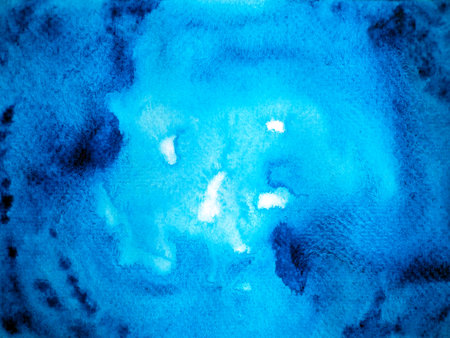 blue abstract watercolor painting background art texture template pattern illustration design hand drawing color on paper wallpaperの写真素材