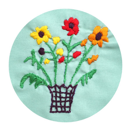 leaf flower mind spiritual craft healing mental embroidery mandala handmade leisure hobby sewing illustration design art pattern frame floral template natureの写真素材