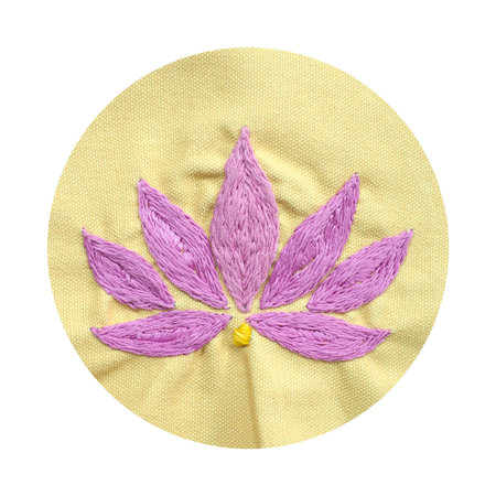lotus flower mind spiritual craft healing mental embroidery mandala chakra handmade leisure hobby sewing illustration design art pattern frame floral template natureの写真素材