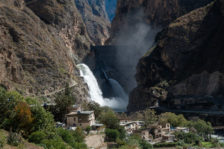 A small village during the trip to Lijiang, Yunnan province, China.の写真素材