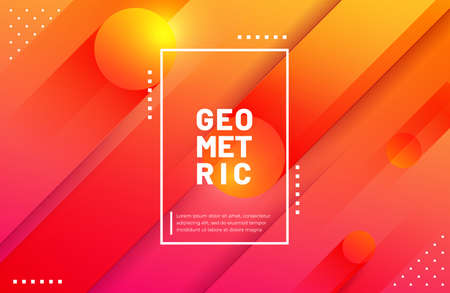 Minimal geometric background. Textured background on trendy gradient color.のイラスト素材