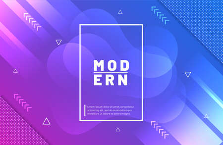 Minimal geometric background. Textured background on trendy gradient color.のイラスト素材