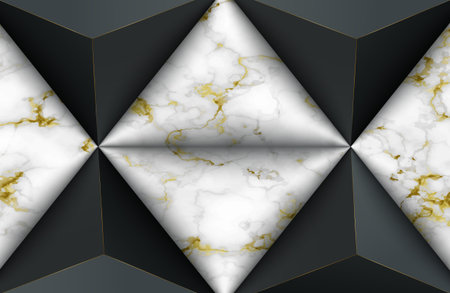 Luxury background, Abstract marble decoration, golden pattern. Luxury Black White Gold Marble...
