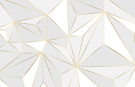 Abstract geometric layout background with white and gold element Abstract modern backgroundのイラスト素材