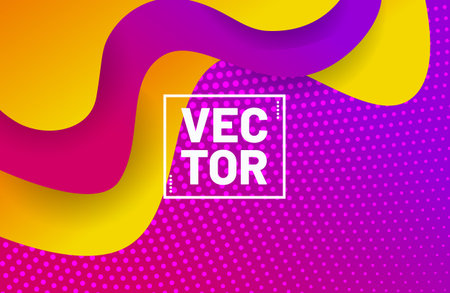 Abstract liquid background with vibrant gradient color.