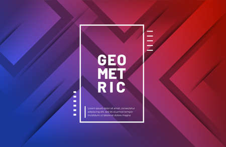 Abstract geometric background with modern gradient colorのイラスト素材