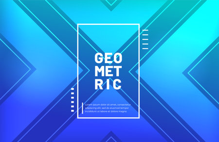 Abstract geometric background with modern gradient colorのイラスト素材
