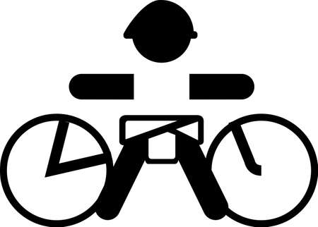 baby biker sticker logoのイラスト素材