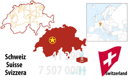 Switzerlandのイラスト素材