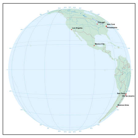 world sphereW120 - each country is separate and editableのイラスト素材