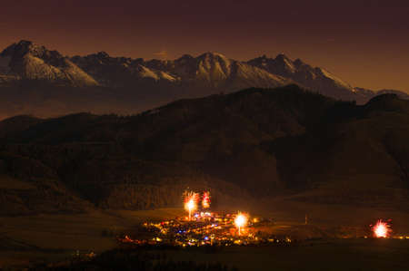 Happy New Year in High Tatrasの写真素材