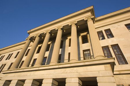 Nashville, Tennessee - State Capitol seen afternoon.の写真素材