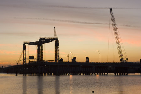 Bridge in St. Augustine, Florida.の写真素材