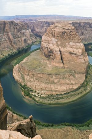 Horseshoe Bend in north Arizona.の写真素材