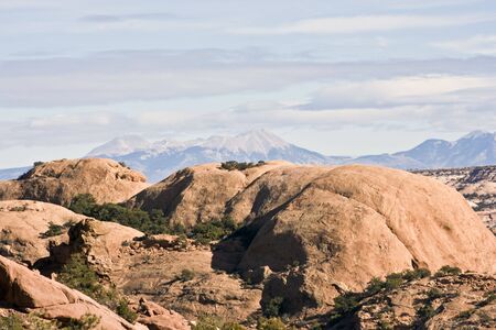 Mountains in Canyonlands National Park, Utah.の写真素材