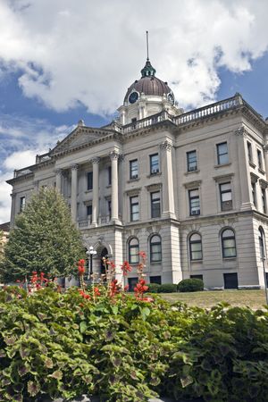 Administration building in Bloomington, Normal - Illinois.の写真素材
