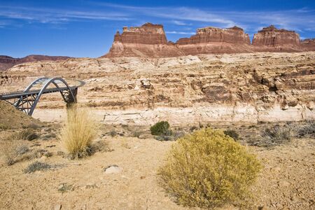 Bridge Above the Canyon, Utah.の写真素材