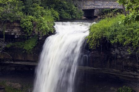 Minnehaha Falls, Minneapolis area, Minnesota.の写真素材