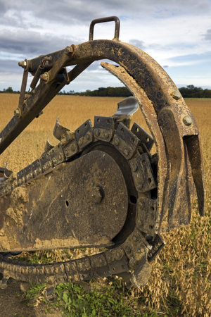 Trenching machine - ready for work