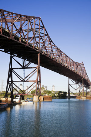 Chicago Skyway toll bridge.