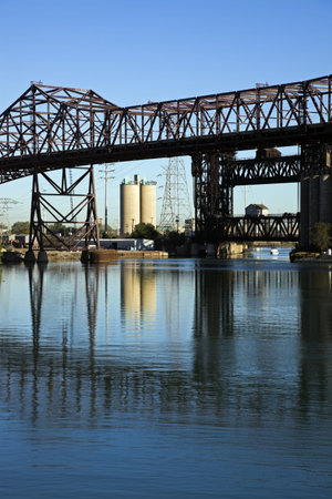 Skyway Bridge seen during autumn morning