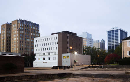 Jackson, Mississippi, USA - architecture of downtown.の写真素材