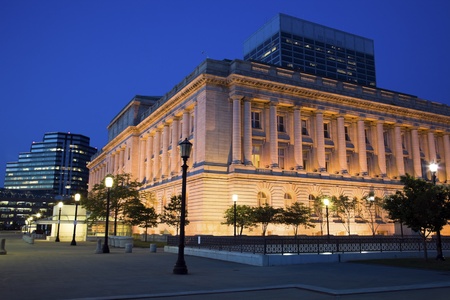 Night in Cleveland, Ohioの写真素材
